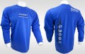 YCWT01-M - Yukon blue long-sleeved shirt, size medium.